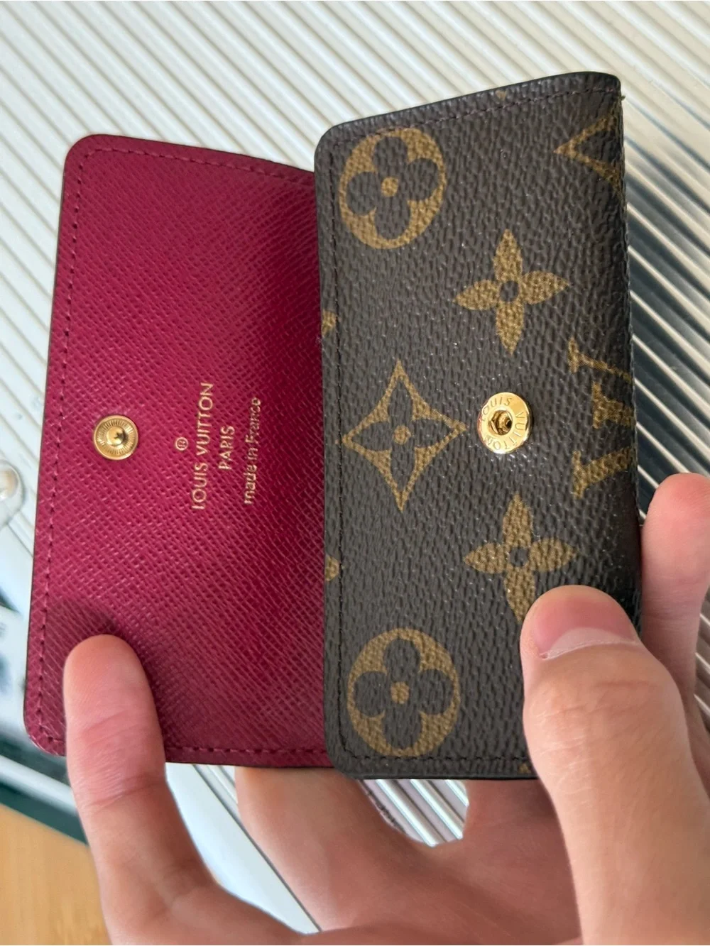 Louis Vuitton Multicle 4 Monogram Fuchsia Wallet